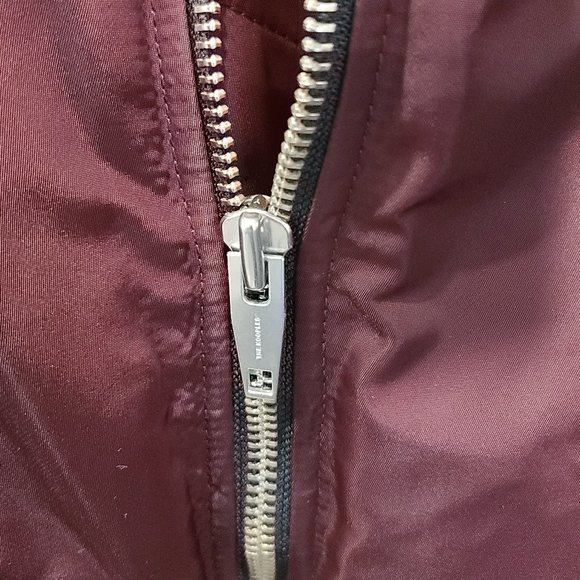 THE KOOPLES MAROON BOMBER JACKET WITH ORANGE LINING - Picture 8 of 15